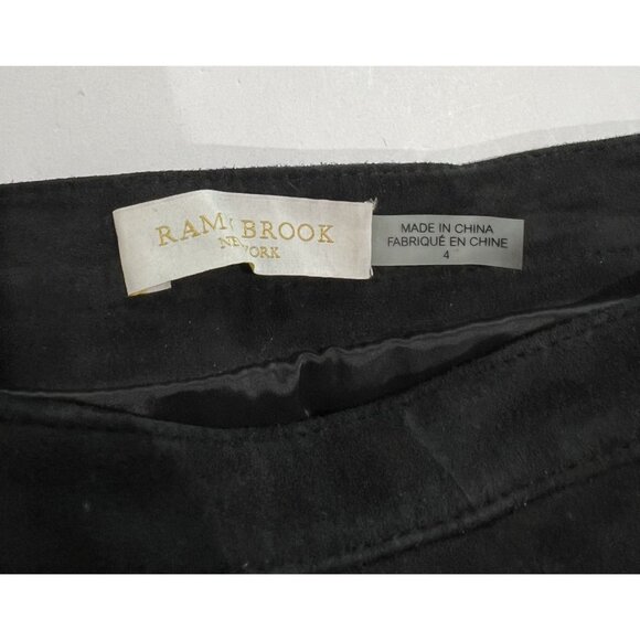 Ramy Brook Bradey Skirt in Black Suede - Picture 5 of 6